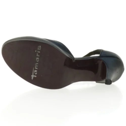 Sorte Tamaris pumps med ankelrem fra Tamaris (str. 41)