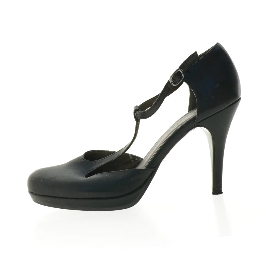 Sorte Tamaris pumps med ankelrem fra Tamaris (str. 41)