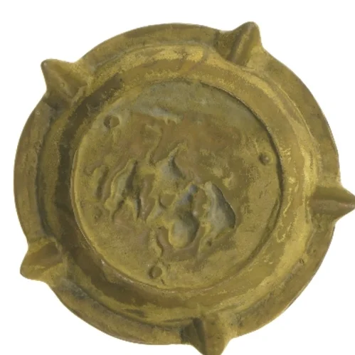 Vintage askebæger med relief (str. Ø 17 cm)