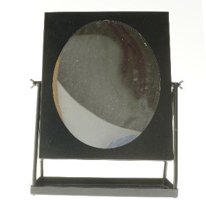 Bordspejl m bakke(str. 37x27 cm)