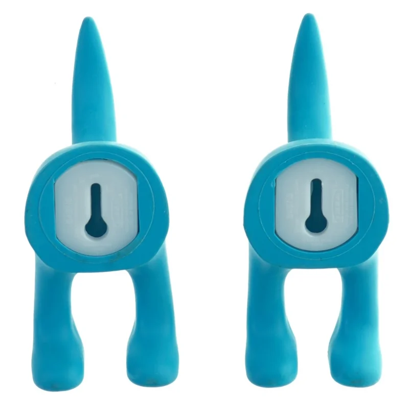 Blå vægkroge formet som hunde fra IKEA (str. 9 cm. 2 styk)