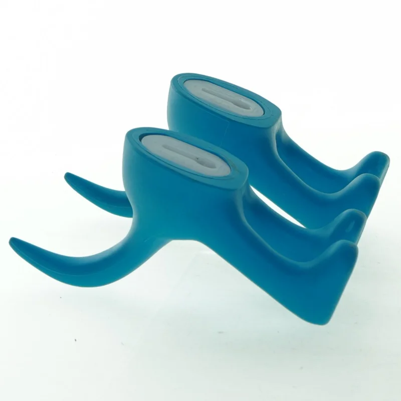Blå vægkroge formet som hunde fra IKEA (str. 9 cm. 2 styk)