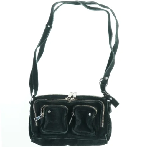 Sort skuldertaske med lommer fra Nunoo (str. 25x15 cm)