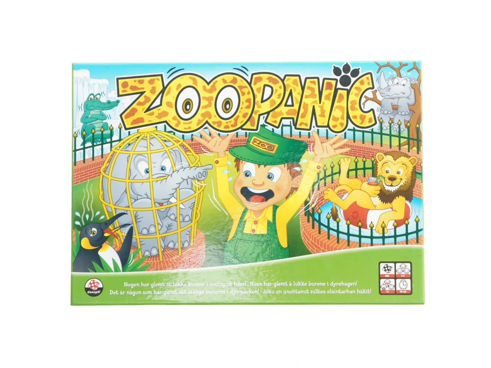 Zoopanic brætspil fra Danspil (str. 38,5x27 cm)