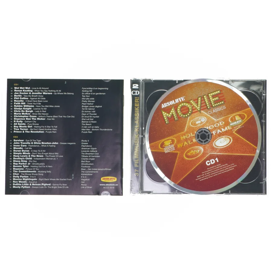 Absolute Movie Classics dobbelt CD fra Absolute