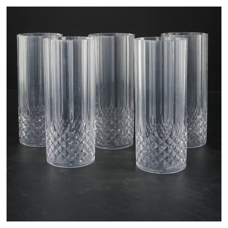 Sæt af 5 camping drikkeglas (str. 5 styk. ø. 6,5. cm. længde. 15,5 cm)