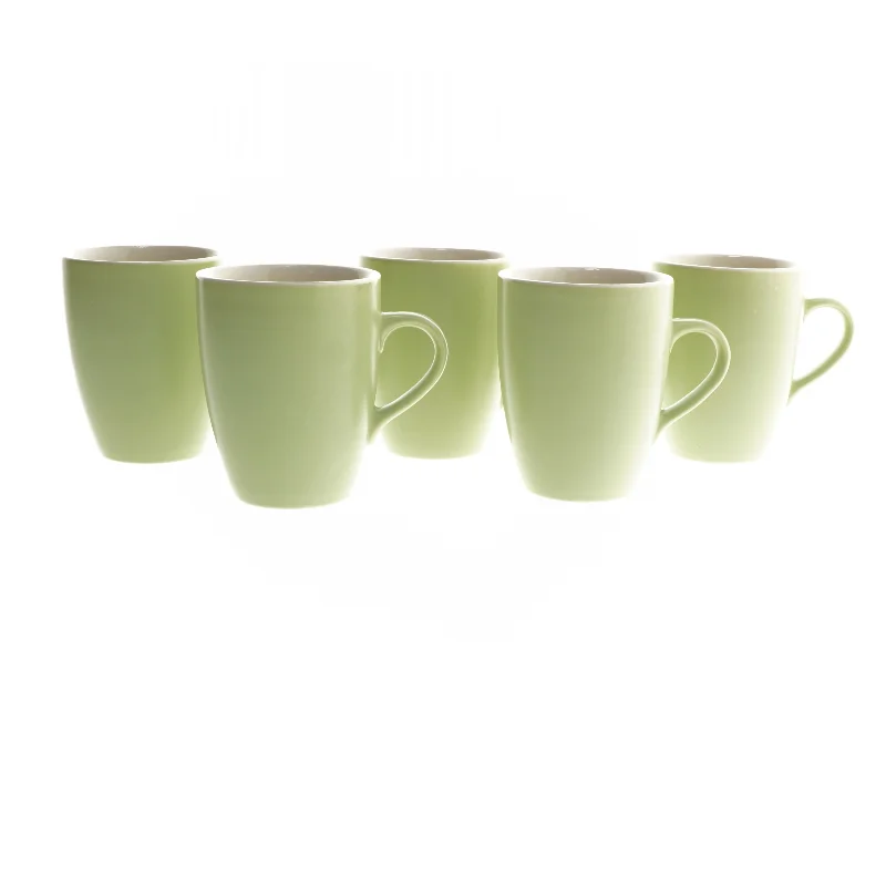 5 grønne krus (str. 8,5x11 cm)