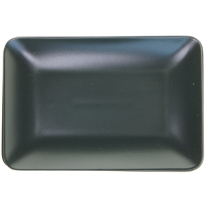 Sorte rektangulære tallerkener fra IKEA, 8 stk. (str. 30x20 cm)