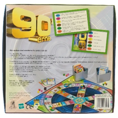 Trivial Pursuit spil '90erne fra Hasbro (str. 27,5x27 cm)