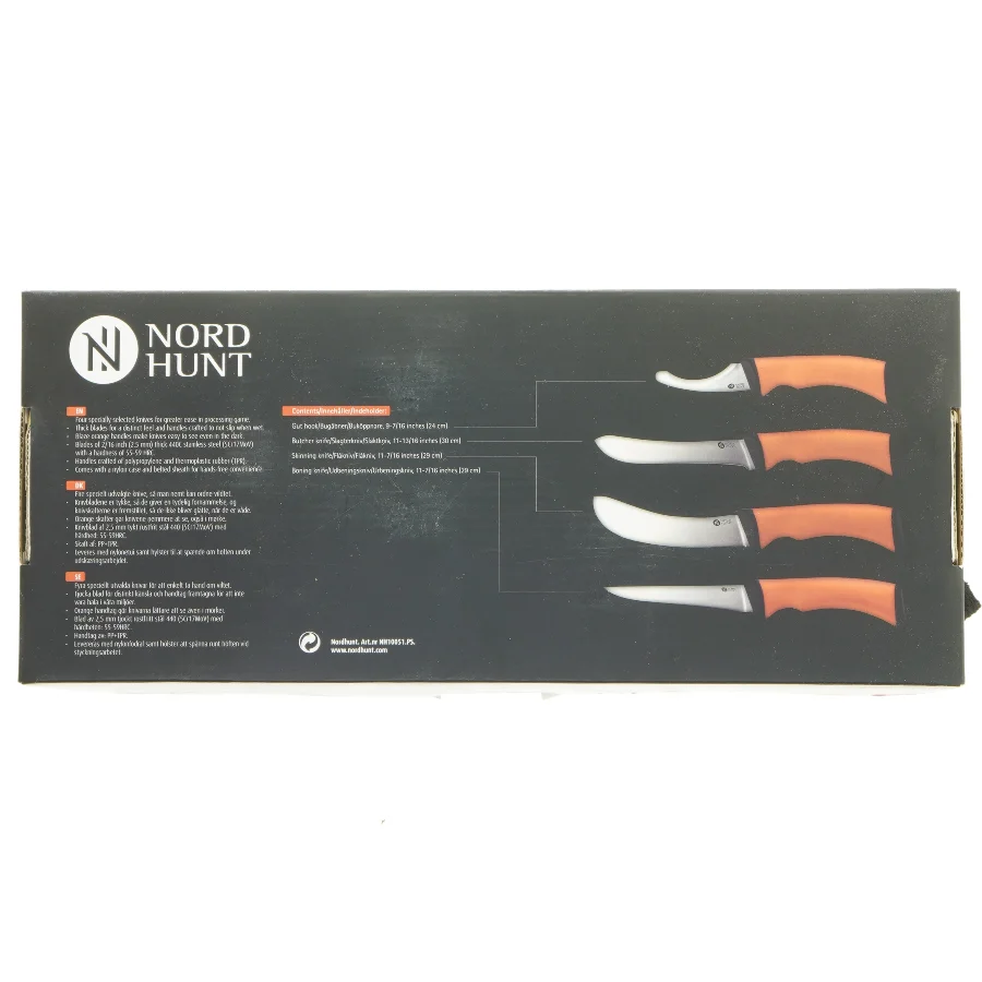 Nordhunt slagtekniv-sæt fra Nord Hunt (str. 31,5 cm)