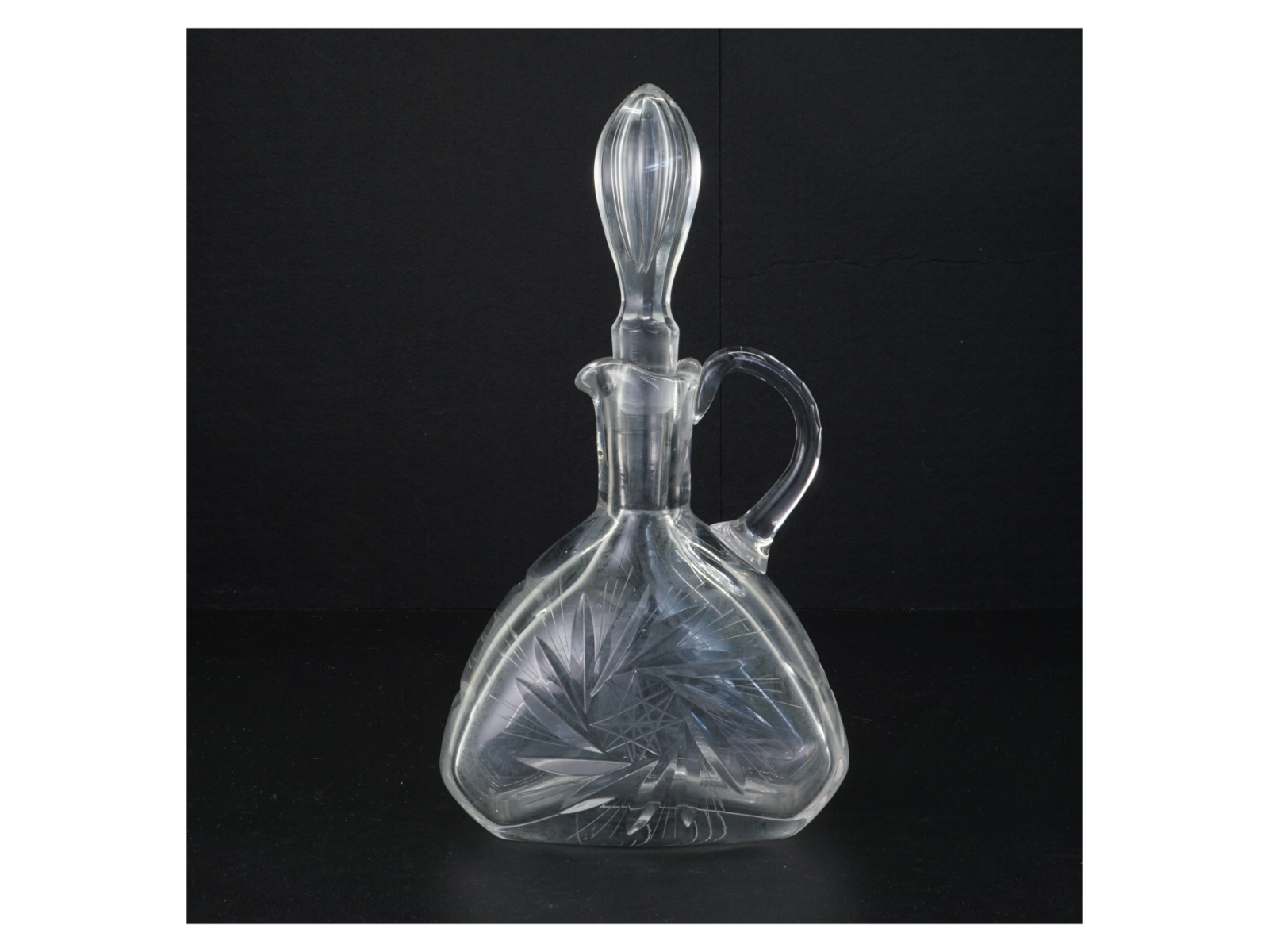 Glaskaraffel med prop (str. 27 x 14 cm)