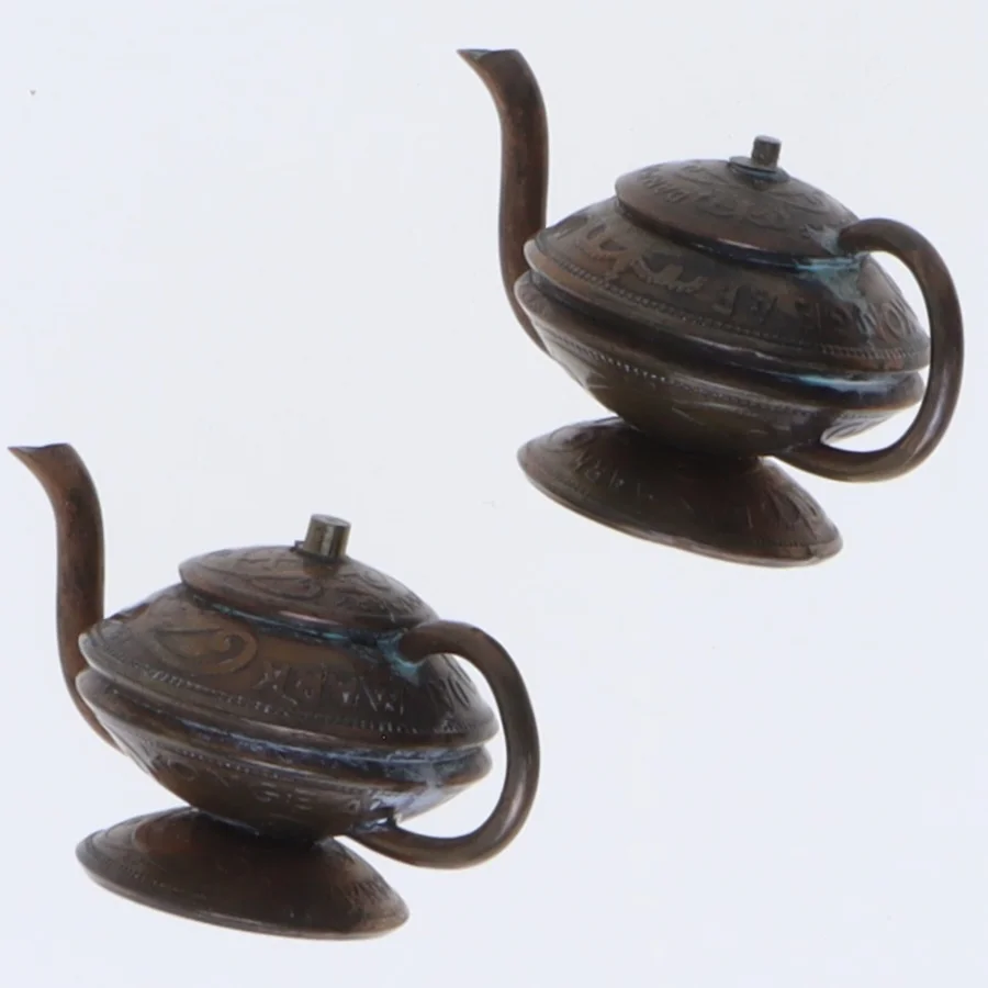 Pyntetekander lavet af mønter (str. 4 x 2 cm)