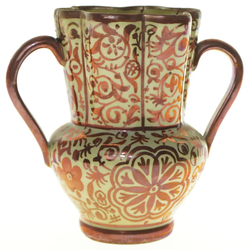Dekorativ spansk vintage krukke (str. 17 x 20 cm)