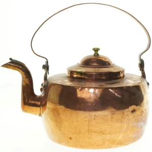 Kobberkedel med håndtag