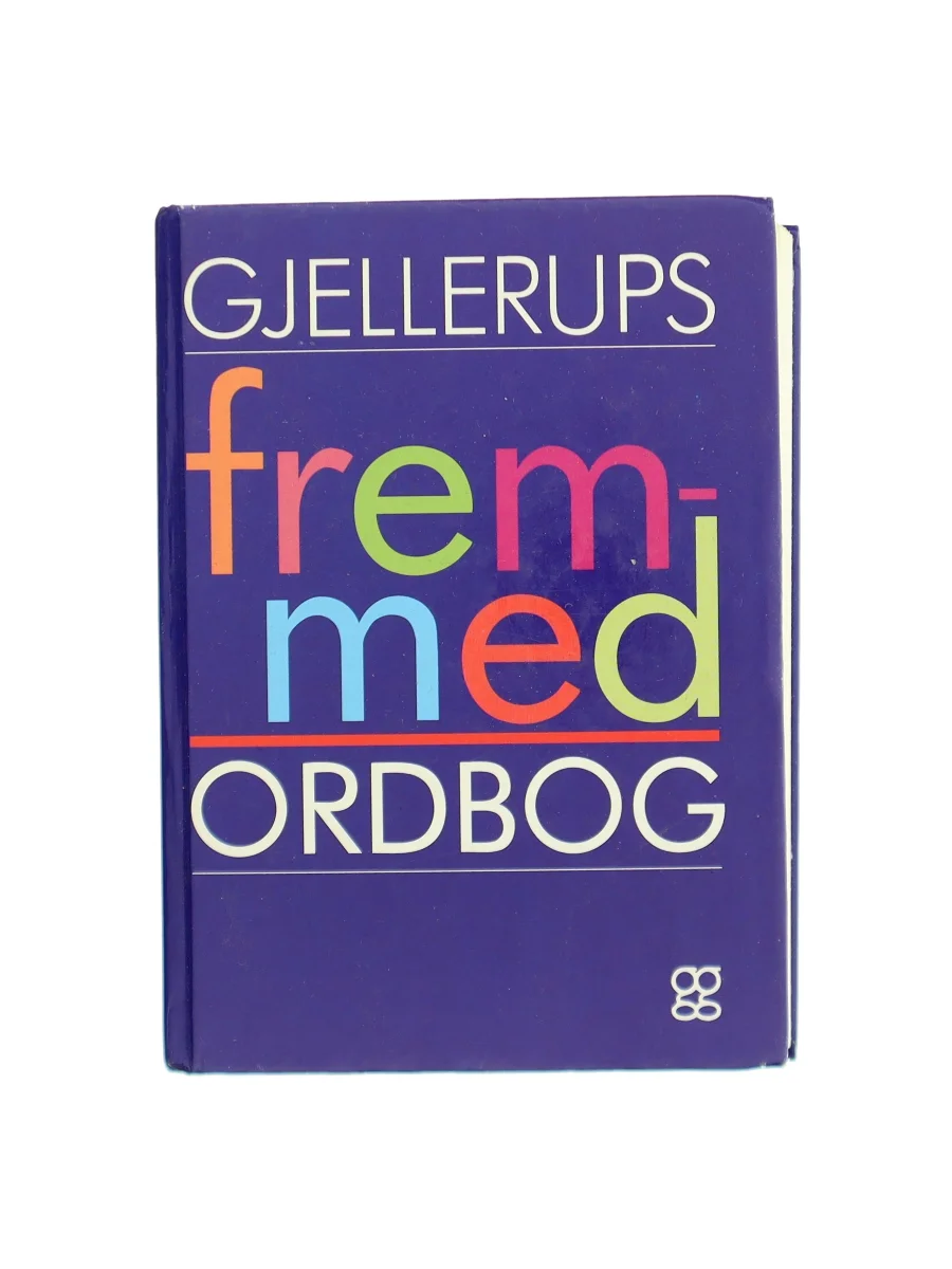 Forsiden af Gjellerups fremmedordbog