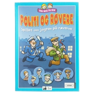 Politi og Røvere brætspil fra Litas Egmont (str. 28 x 20 x 4 cm)