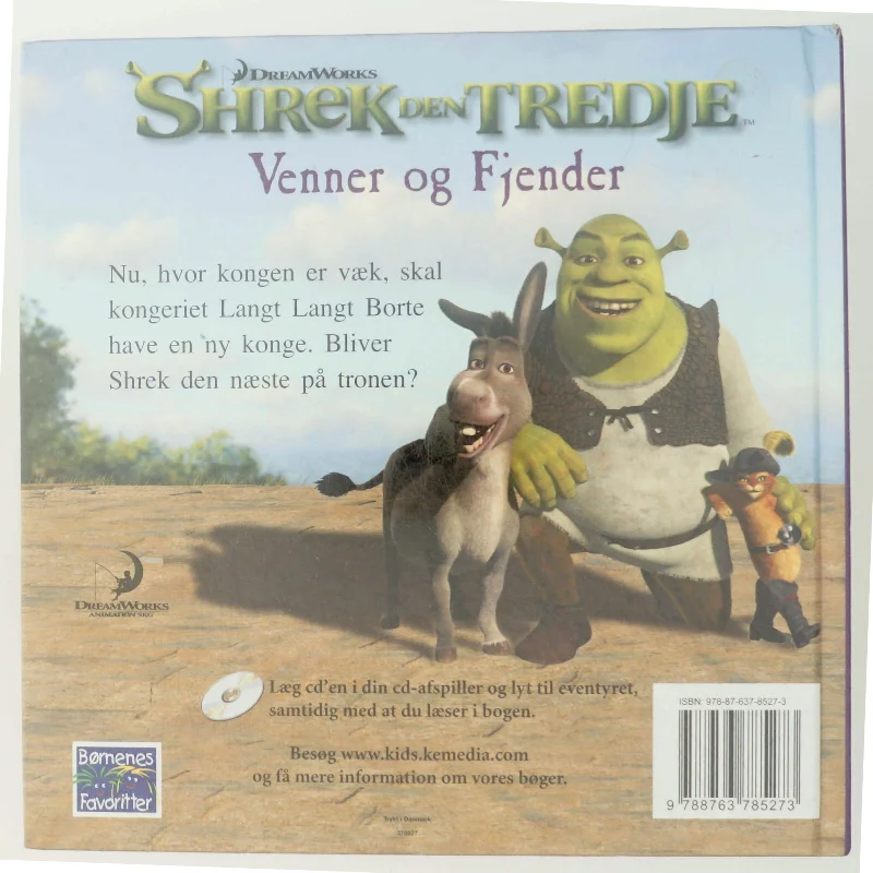 Shrek den Tredje: Venner og Fjender Bog fra DreamWorks