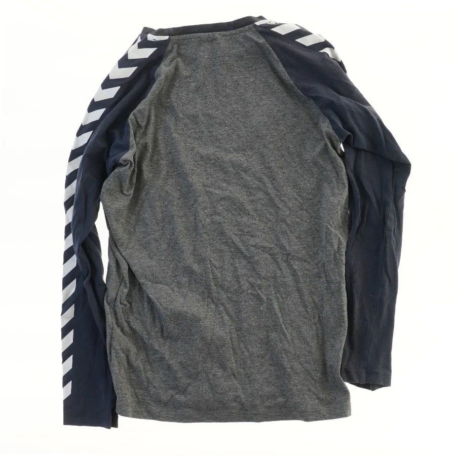 Langærmet T-shirt med logo fra Hummel (str. 152)