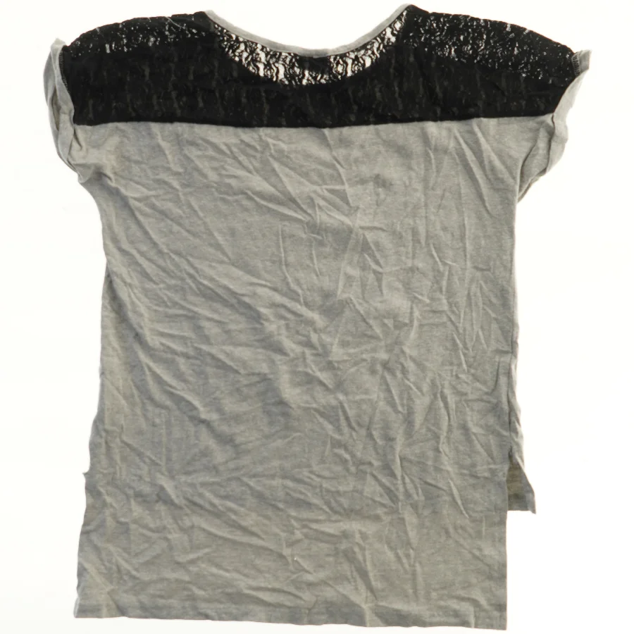 Grå T-shirt med leopardmønster fra VRS (str. 134)