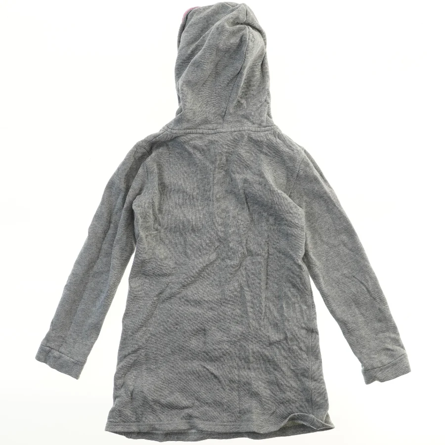 Grå hættetrøje med tal 58 (str. 128)