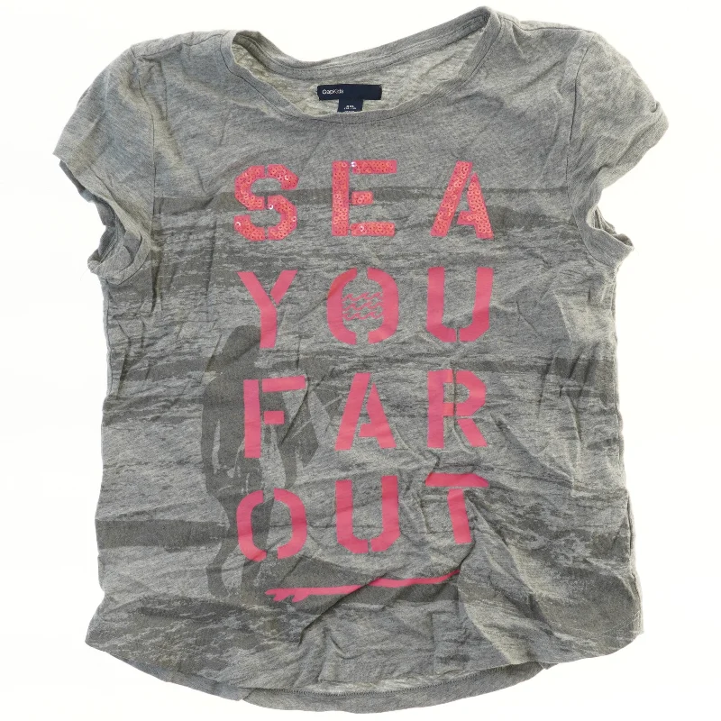 Grå T-shirt med print fra GapKids (str. 164)