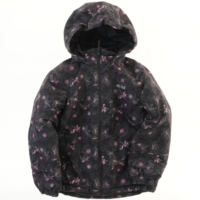 Vinterjakke med blomsterprint fra Me Too (str. 128)