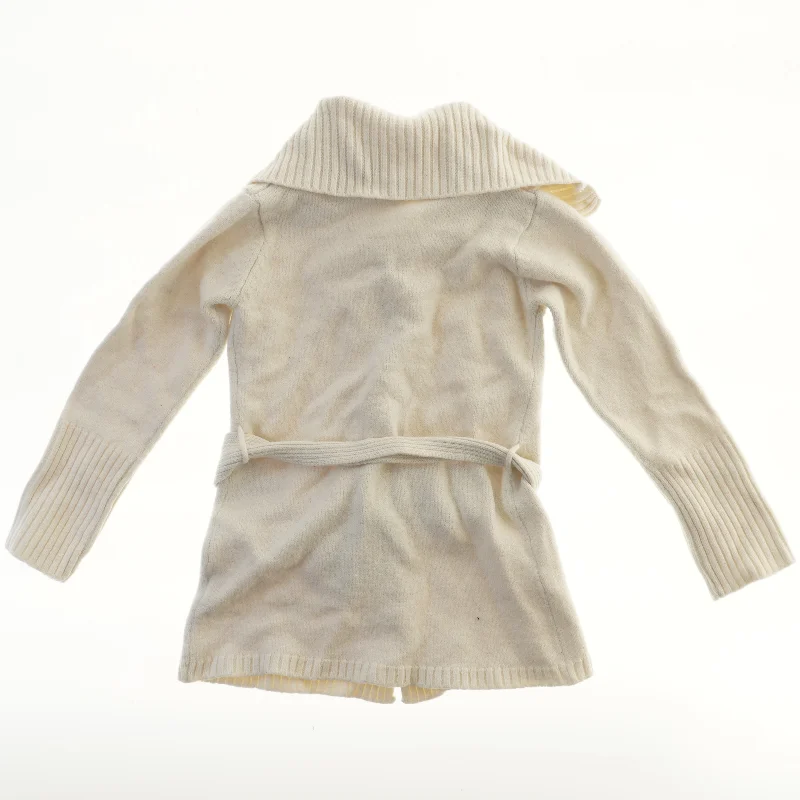 Strikket cardigan med bælte fra H&M (str. 140)