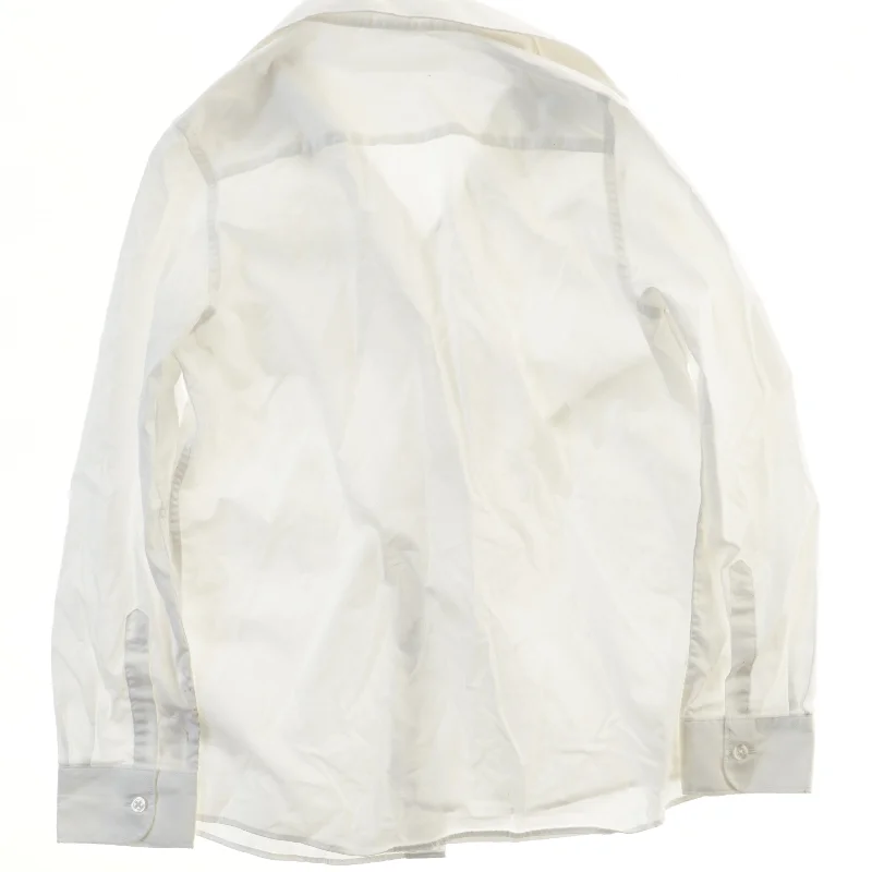 Hvid skjorte med lomme (str. 146)