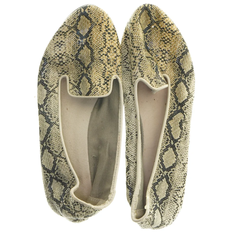 Nye Dame loafers med slangeskindsmønster (str. 38 )