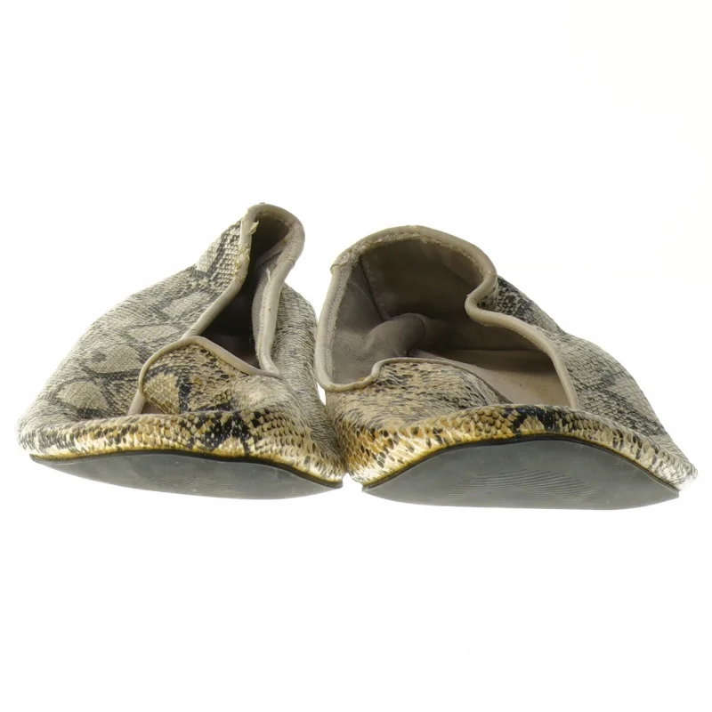 Nye Dame loafers med slangeskindsmønster (str. 38 )