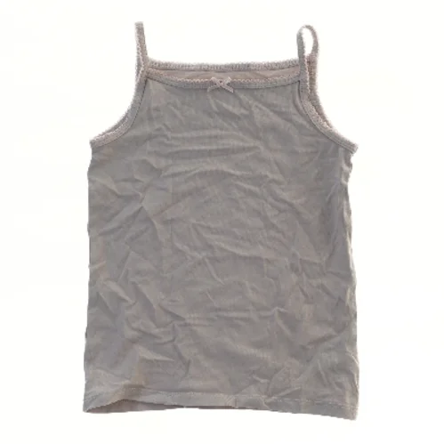 Grå top med blondekant fra H&M (str. 122)