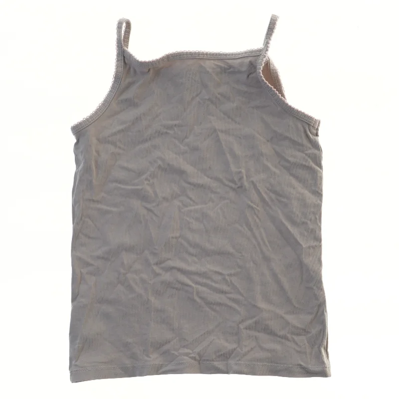 Grå top med blondekant fra H&M (str. 122)