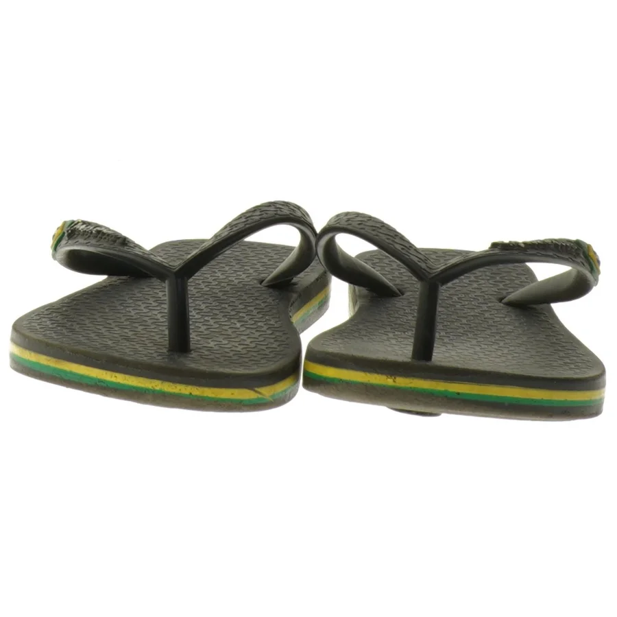 Sort klip-klapper med Brasilien Flag fra Ipanema (str. 25 )