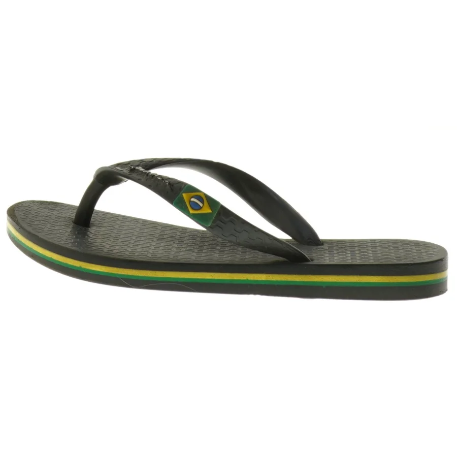 Sort klip-klapper med Brasilien Flag fra Ipanema (str. 25 )