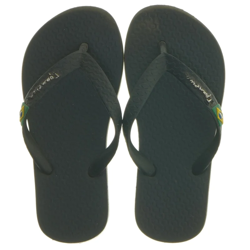 Sort klip-klapper med Brasilien Flag fra Ipanema (str. 25 )