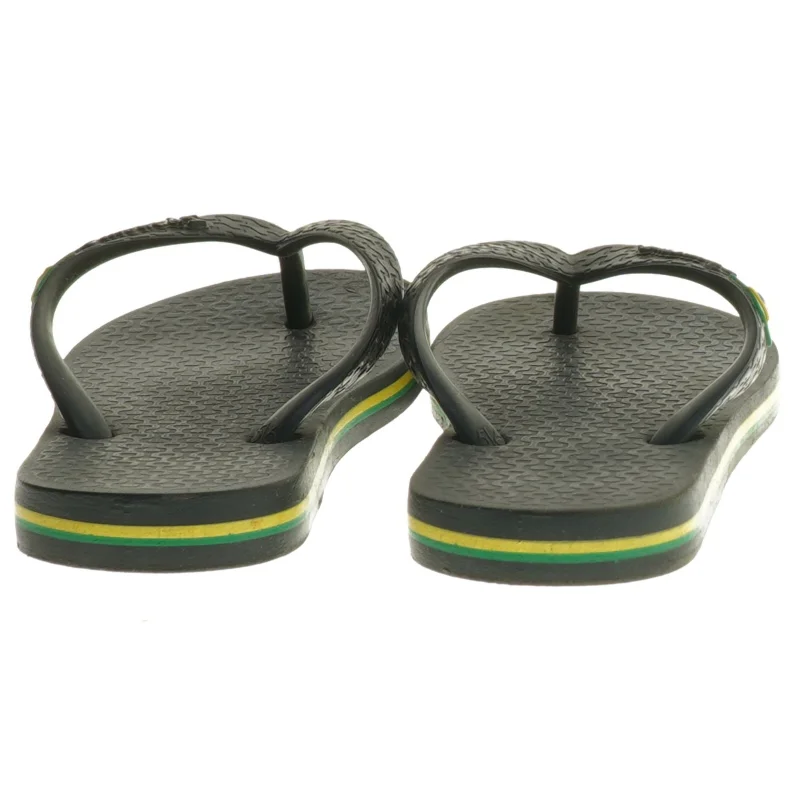 Sort klip-klapper med Brasilien Flag fra Ipanema (str. 25 )