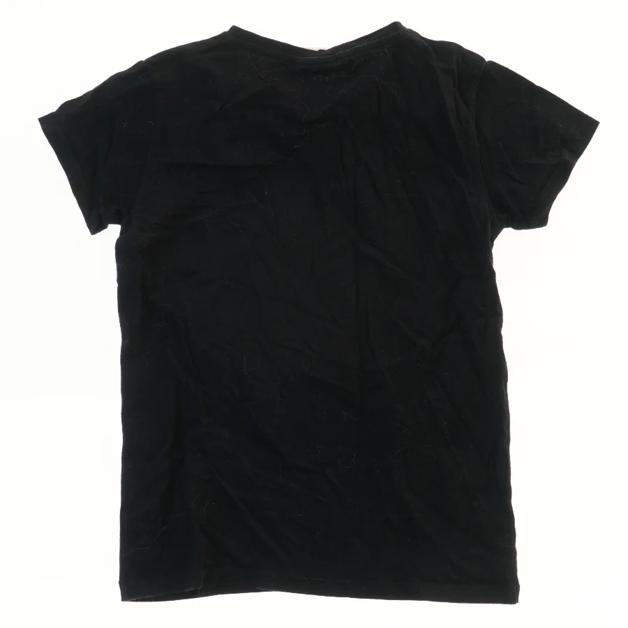 Sort T-shirt med tryk fra Sofie Schnoor (str. 140)