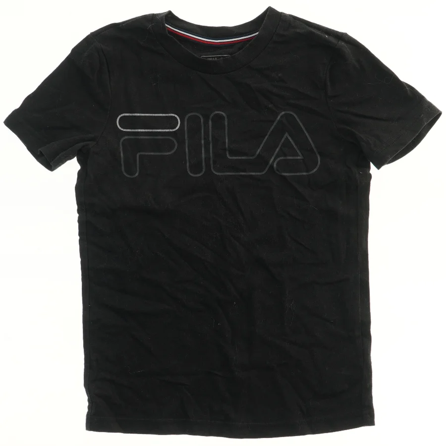 Sort T-shirt med logo fra Fila (str. 134)