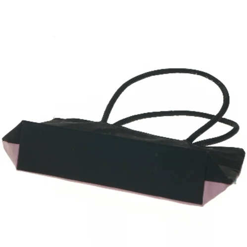 Broderet skuldertaske med sommerfugle (str. 18x31 cm)