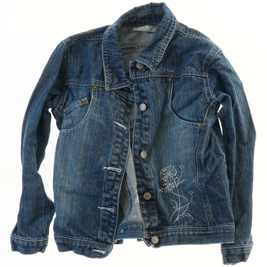 Denimjakke med broderi fra Kids Up (str. 134)