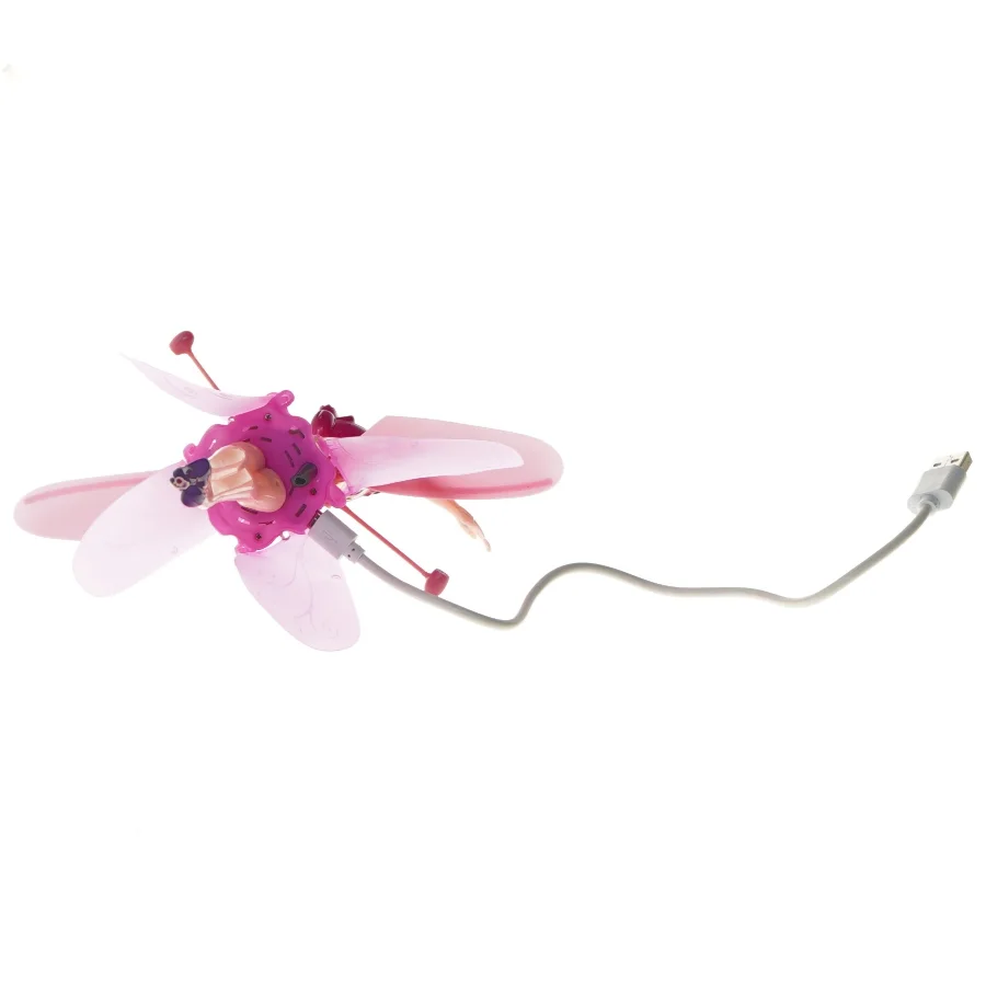 USB-tilsluttet flyvende fe legetøj (str. 20 cm)