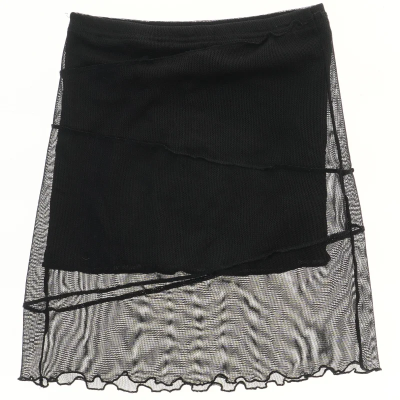 Sort Nederdel med Mesh Lag fra Creme Fraiche (str. 128)