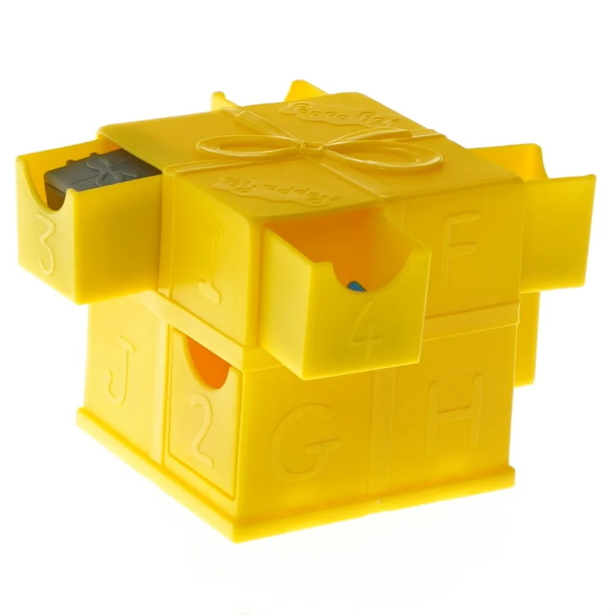 Peppa Pig terning med små figurer fra Gurli Gris (str. 7,5x8x8 cm)