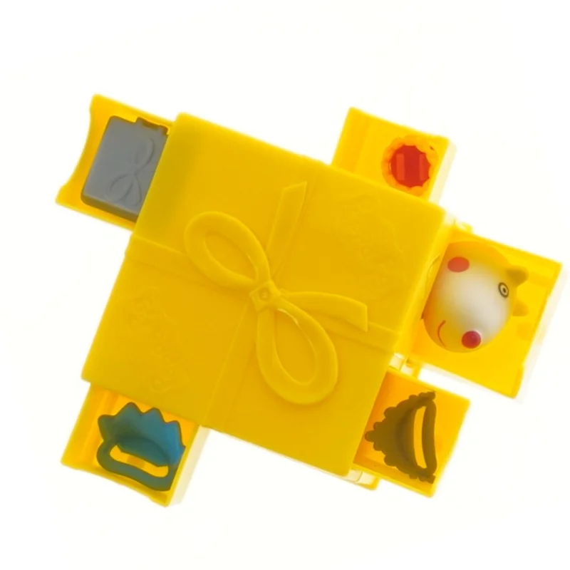 Peppa Pig terning med små figurer fra Gurli Gris (str. 7,5x8x8 cm)