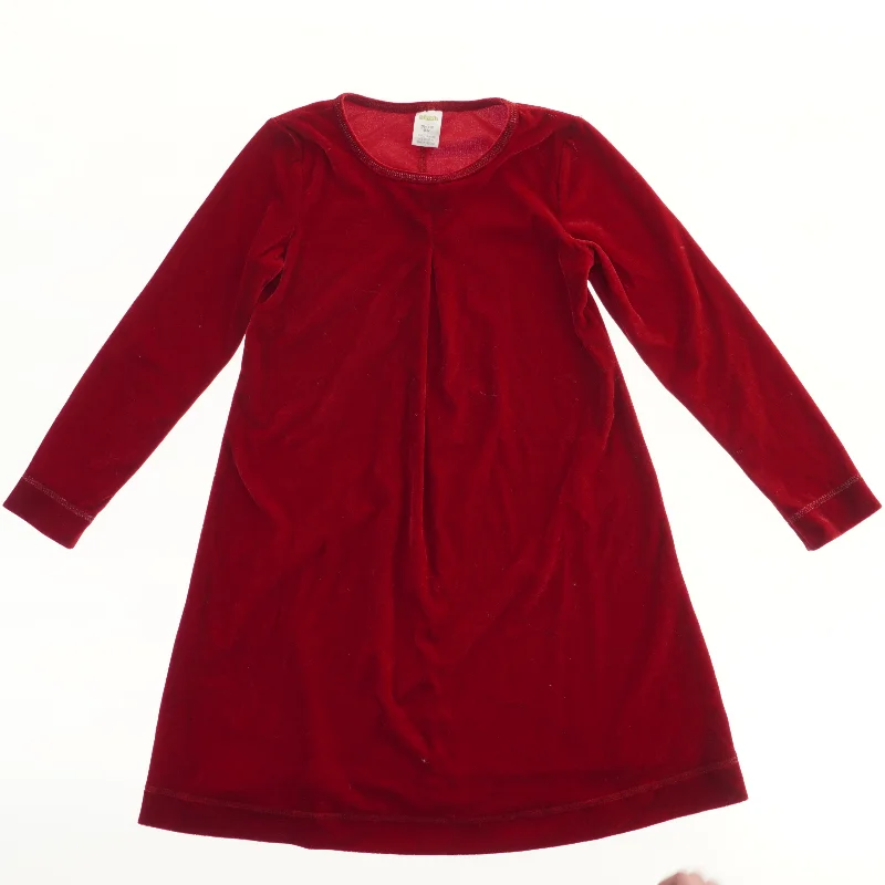 Rød velour kjole fra Friends (str. 128)