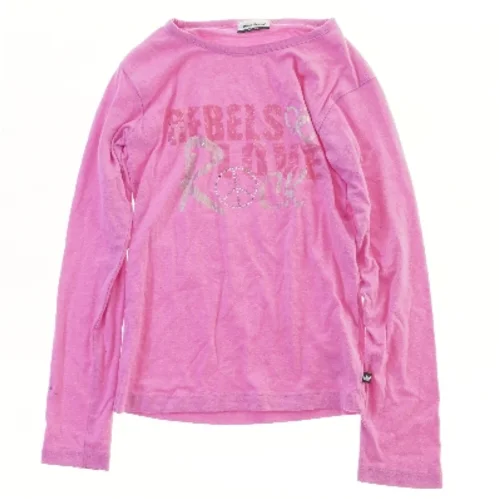 Langærmet pink bluse med tryk fra Royal Rebels (str. 134)
