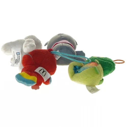 Sæt med små tøjdyr (str. 8 cm)