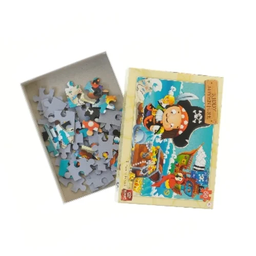 Puslespil Kiddy Adventure Skatteø fra King (str. 4x25,5x18,5 cm)