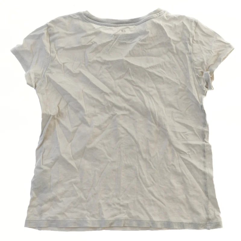 Hvid T-shirt fra H&M (str. 134)