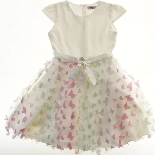 Børne sommerkjole med sommerfugle fra Pretty baby (str. 152)